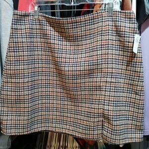 Old Navy Wool Look Skirt Women's Size XL, Fully Lined, Side Zipper NWT!